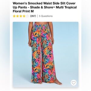 Target floral pants - shade & shore brand - size XS